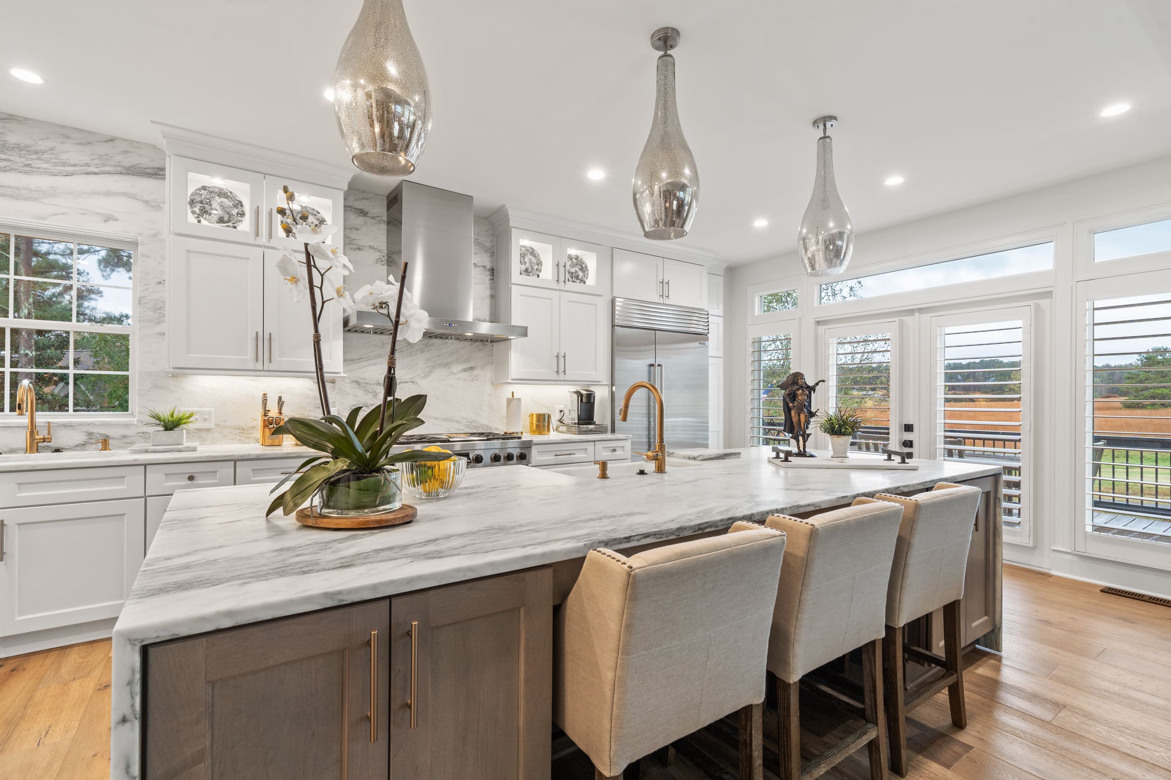 Full White Marble Stone Kitchen Renovation | PAXISgroup